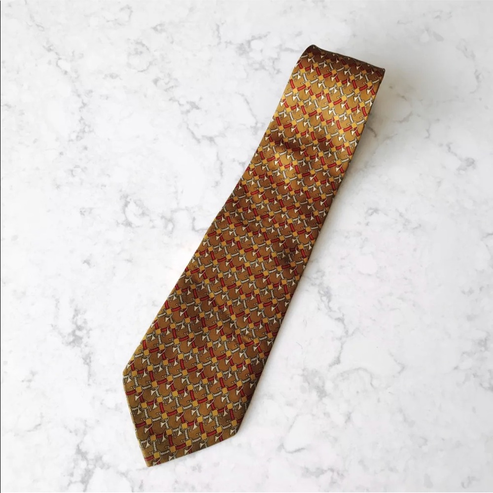 Brooks Brothers Makers Music Horn Silk Necktie